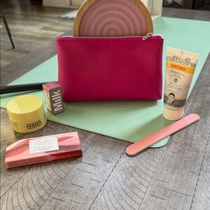 Stuffed cosmetic bag